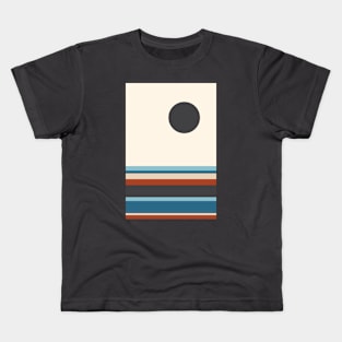 Geometric Colorful Abstract Sea Kids T-Shirt